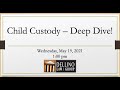 WEBINAR: Child Custody - Deep Dive