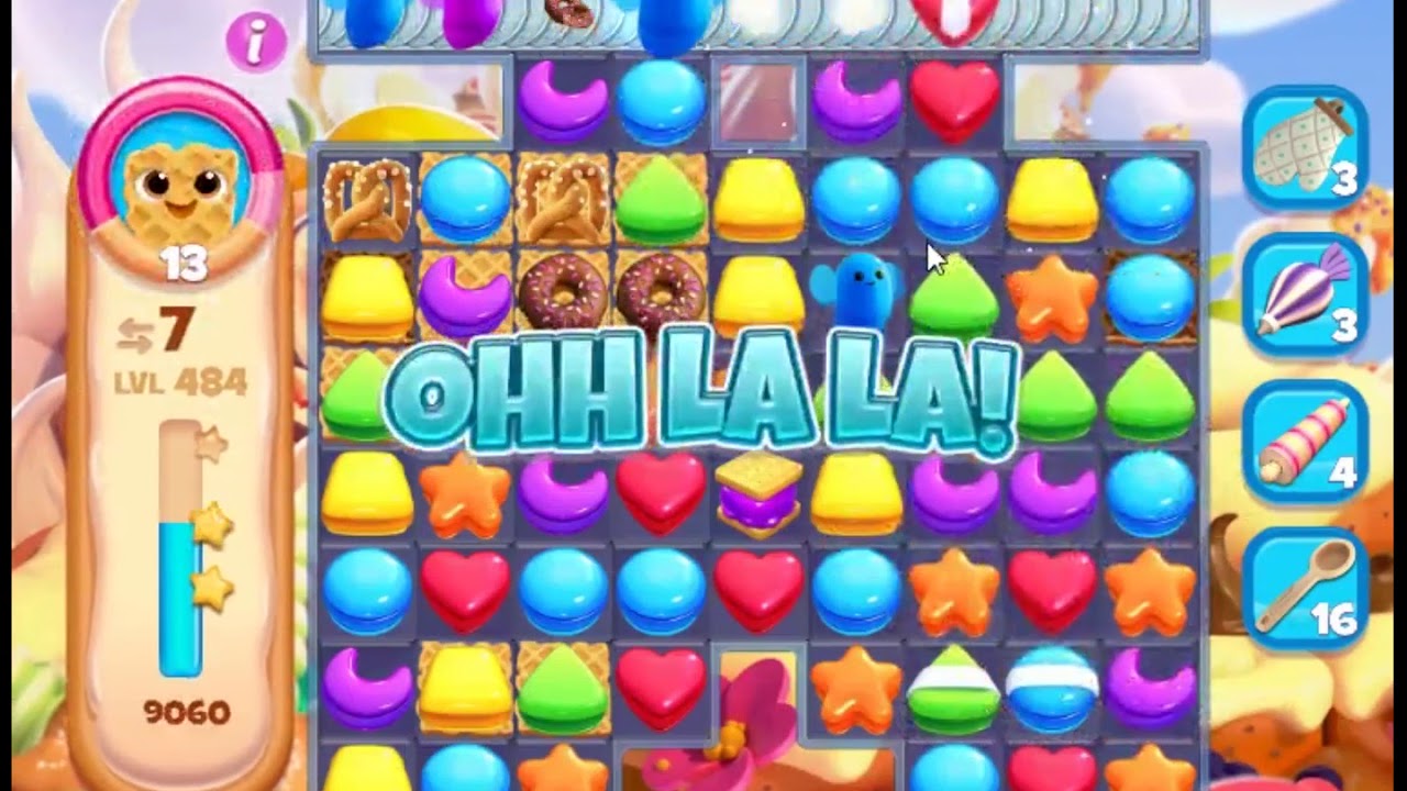 Cookie Jam Blast Level 484 NO BOOSTERS 🍪 SKILLGAMING ️ YouTube