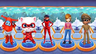 Talking Tom Hero Dash Ladybug Angela, Super Wings Jett Run, Little Singham, Subway Princess, Ladybug screenshot 3