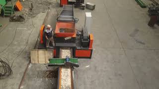 Scrap and sorting machine