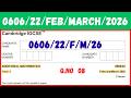 0606/22/F/M/26 Cambridge IGCSE™ ADDITIONAL MATHEMATICS 0606/22 Paper 2 FM 2026 #0606 ADD MATH Q 08