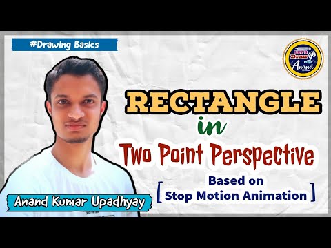 🔴Rectangle in Two Point Perspective || Stop Motion Animation || @itsanandupadhyay ||
