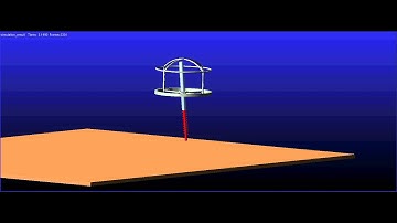 One Legged Robot Simulation in 3D