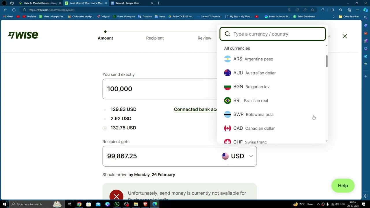 ✅ WISE: How To Send Money From Qatar To Malta (Full Guide)