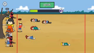 Squid Game but Luffy - Survival 456 With Super Hero Red Light Green Light Day 1 screenshot 3