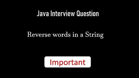 How to Reverse words in string java | Java interview question | Java tamil