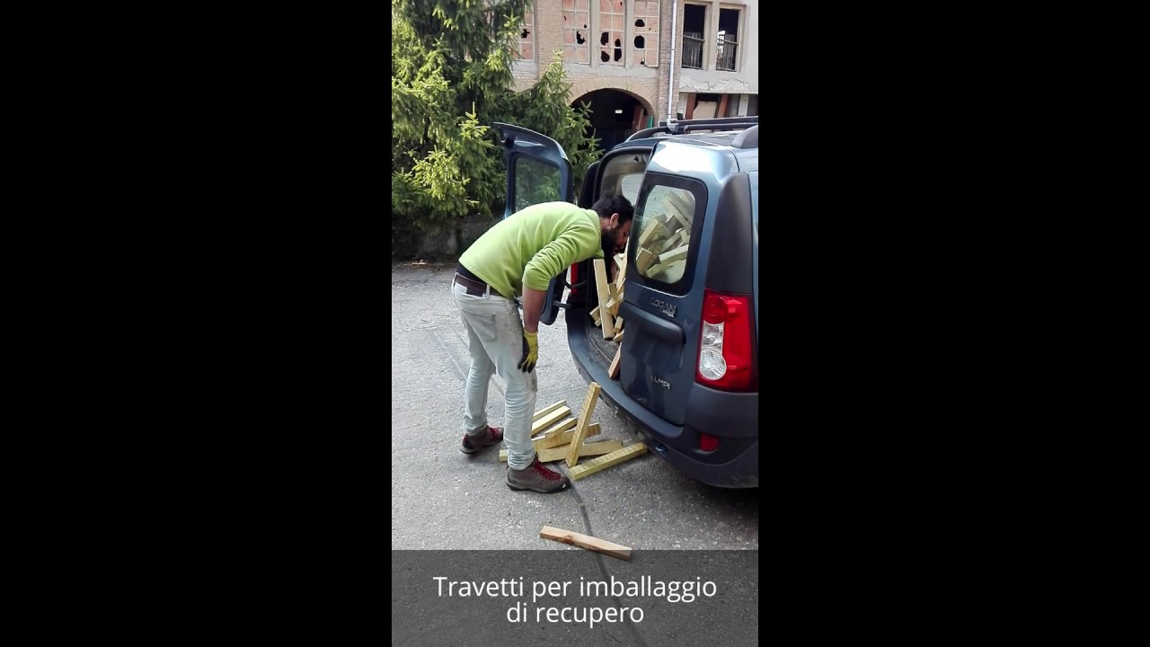 Recupero Materiali di scarto - travetti per imballaggi