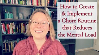 How to Implement a Chore Calendar to Reduce the Mental Load || Homeschool Mom Life