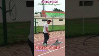How to your set up starting blocks in under 1 mint !!✅ 400meter, 200meter, 100meter sprinters