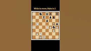 ||Mate in 2|| #shorts #chess  #checkmate #learnchess  #tactics #chessforbeginners #chessmatetricks