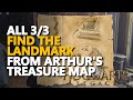 Find the first &amp; second &amp; third landmark from Arthur&#39;s Treasure Map Hogwarts Legacy