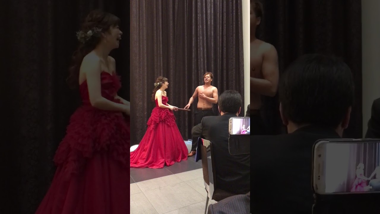 恋ダンスからの乳首ドリル。結婚式余興