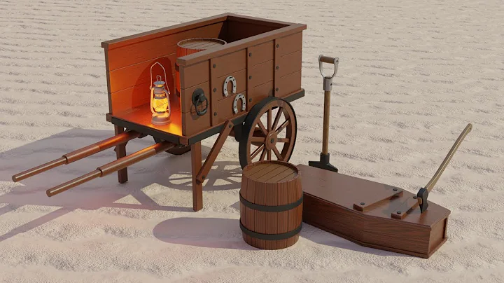 Blender 2.8: Wooden Wagon Scene (FINAL)