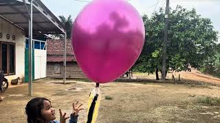 18 Vs. 24 Vs. 36 Balloon Rockets With Long Tails Who Flies The Coolest?