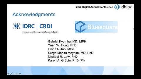 DHIS2 Annual Conference 2020: Impact of Disease Outbreaks through DHIS Data