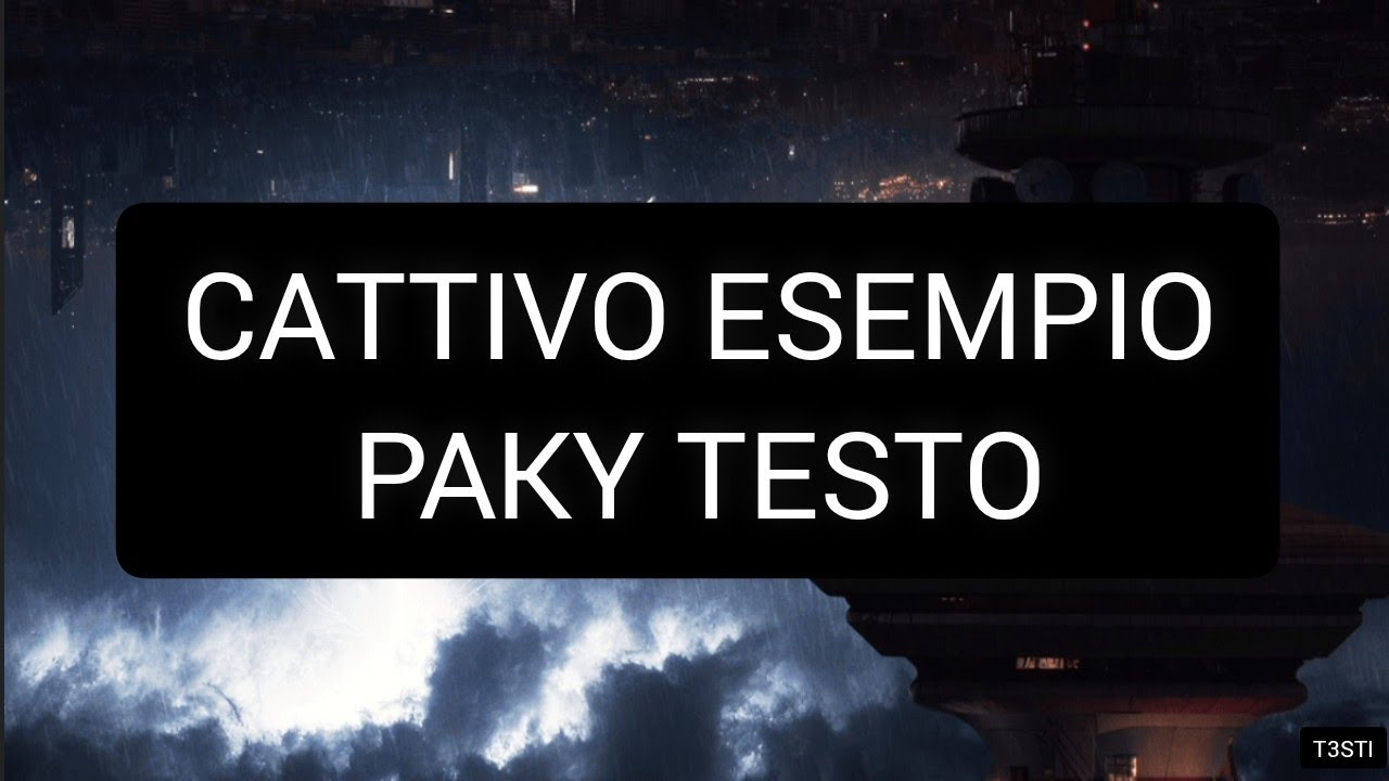 Cattivo Esempio Paky TESTO