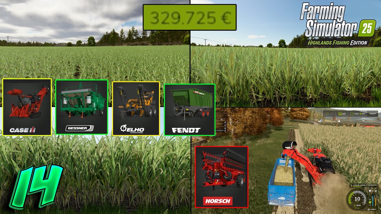 Farming Simulator 25 Highlands Fishing | Case IH Austoft 8800 - CANNE DA ZUCCHERO | EP-14