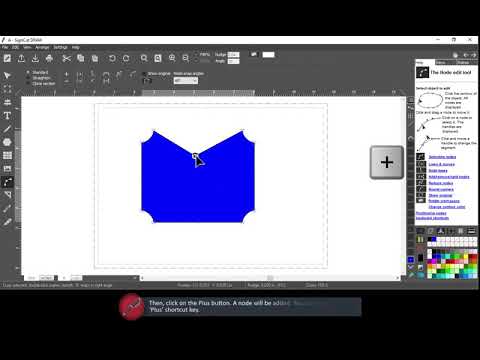 Add, remove & Split nodes - SignCut Draw