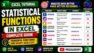 Statistical Functions in Excel