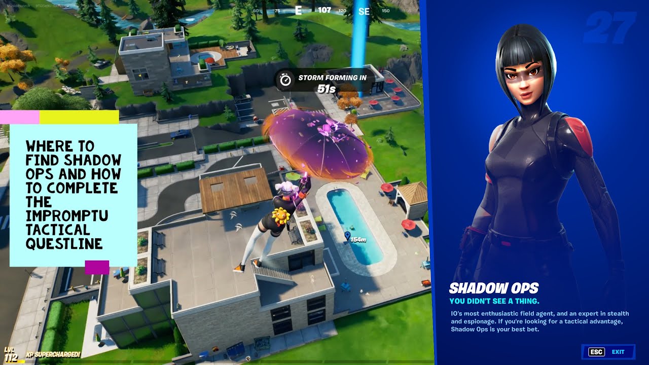 Where to find Shadow Ops and how to complete the Impromptu Tactical Questline