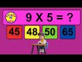 Maths Quiz for kids | Multiplication table Quiz for kids | Quiz Time