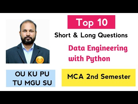 Top 10 Data Engineering with Python Important Short & Long Questions 2025 MCA 2nd Semester II Sem OU