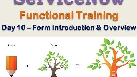 Batch2 :: Day 10 || Form Introduction & Overview || ServiceNow Functional Training || Quebec
