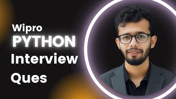 Python Interview Question | Wipro | Data Analyst | Data Science | Udit Soni
