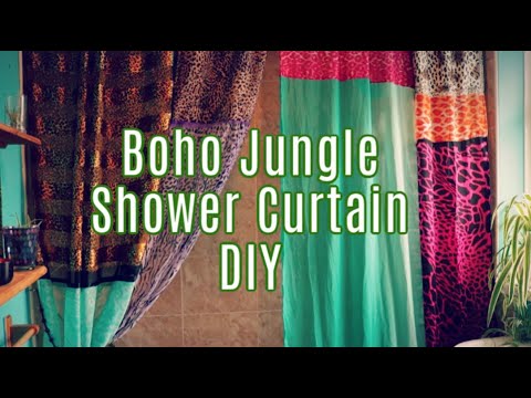 Video: Boho Jungle Shower Curtain DIY