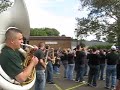 Ohio University Marching 110 Alumni Band - Train of Thought - Homecoming Parade rehearsal 2008