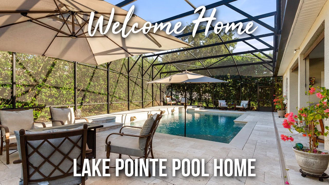 Lake Pointe Pool Home For Sale In St Cloud FL At 4938 Oakway Dr St