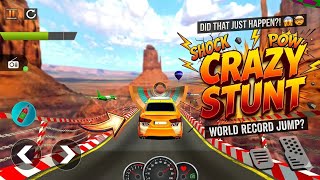 World Record Car Jump in Mega Ramp Game 🚗🔥| CRAZY Car Stunt Challenge 😱 Impossible Ramp Jump!