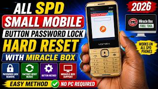 How to Factory Reset All SPD Small Mobile Button Password Lock Hard Reset Miracle Box 2026