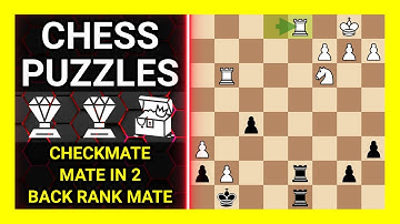 Chess Puzzles to Practice. Themes: Checkmate, Mate in 2, Back rank mate. Learn Chess