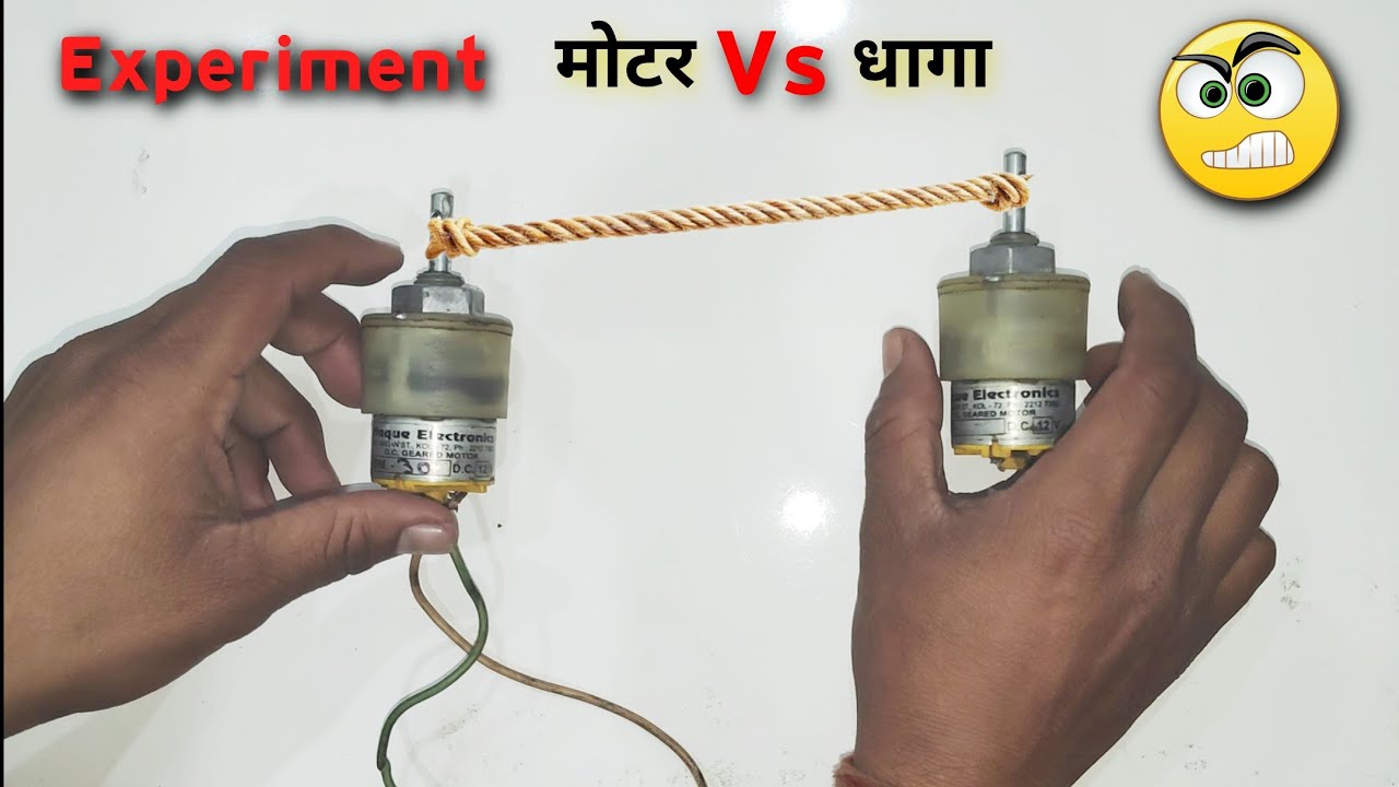 12 Volt DC Gear Motor Experiment | Hard work Gear Motor at home