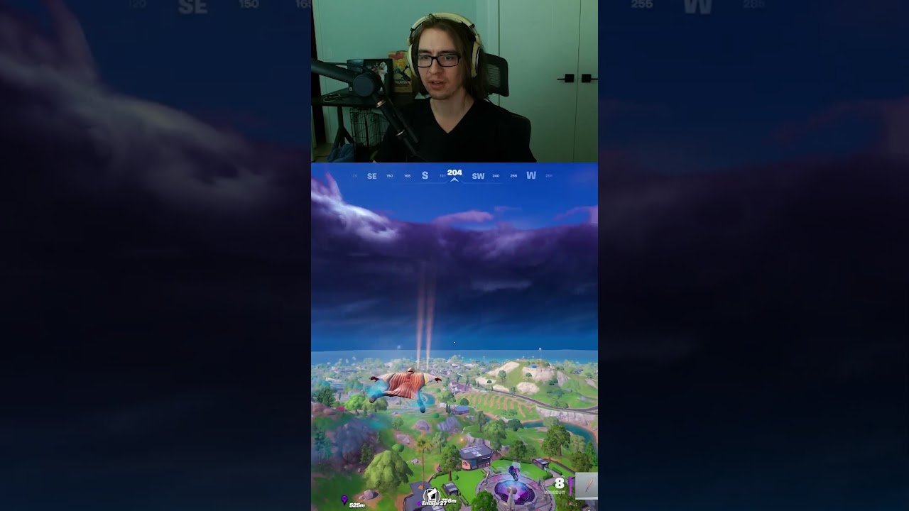 Технология передвижения в вингсьюте в Fortnite, глава 7