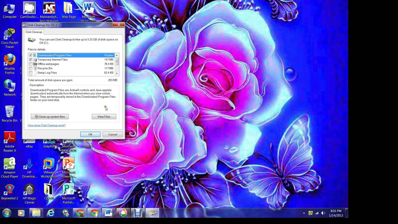 Disk Defrag and cleanup YouTube