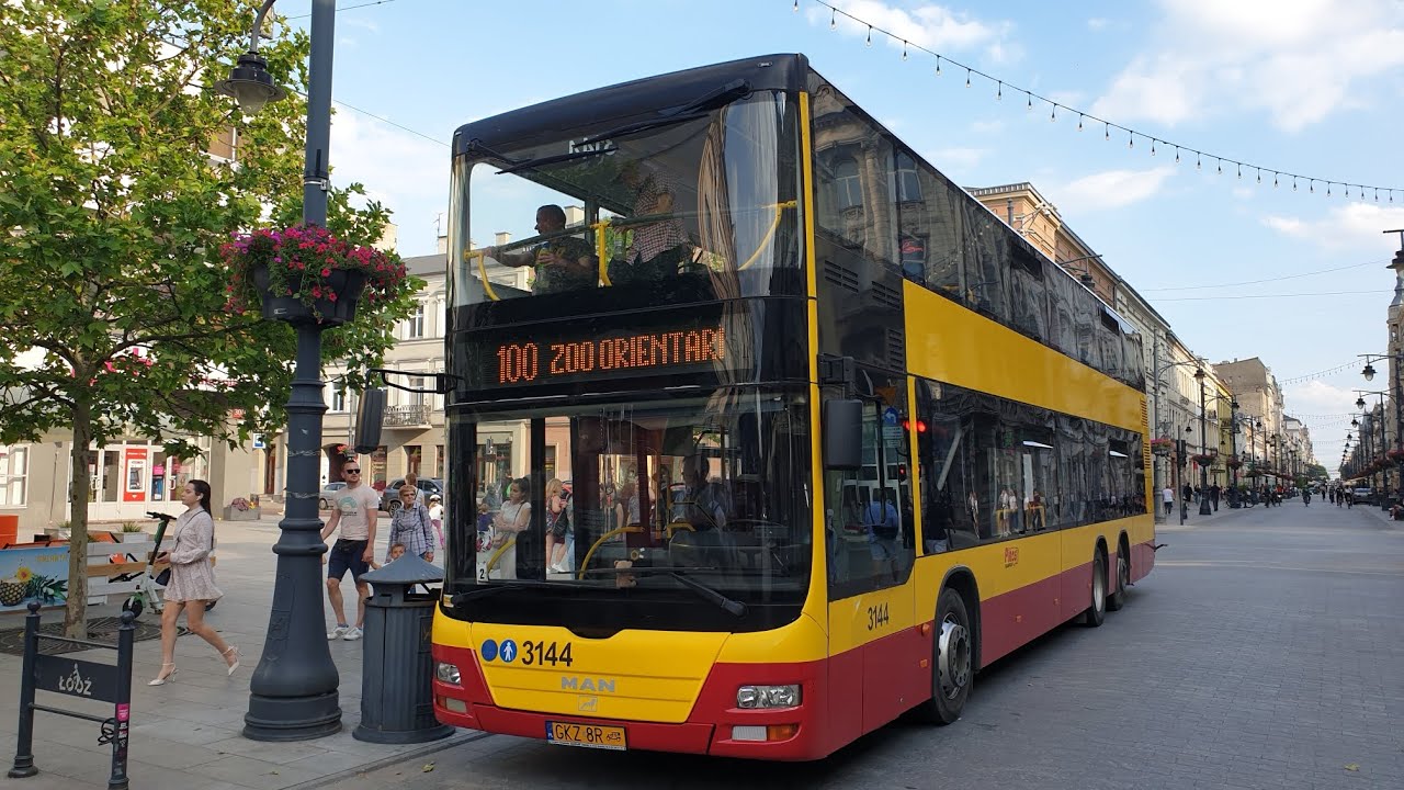 MAN ND313 Lion's City DD #3144 (Czerwony Ikarus) - linia 100 ➡️ Zoo Orientarium