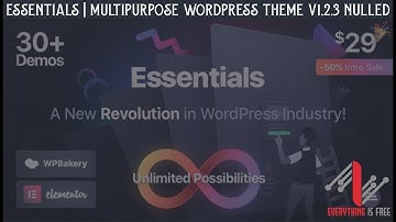 Download Essentials | Multipurpose WordPress Theme v1.2.3 Nulled