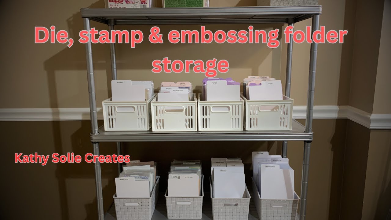 Ultimate storage system for stamps, dies and embossing folders.
