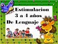 3 a 4 Años - área de lenguaje - Neurodesarrollo