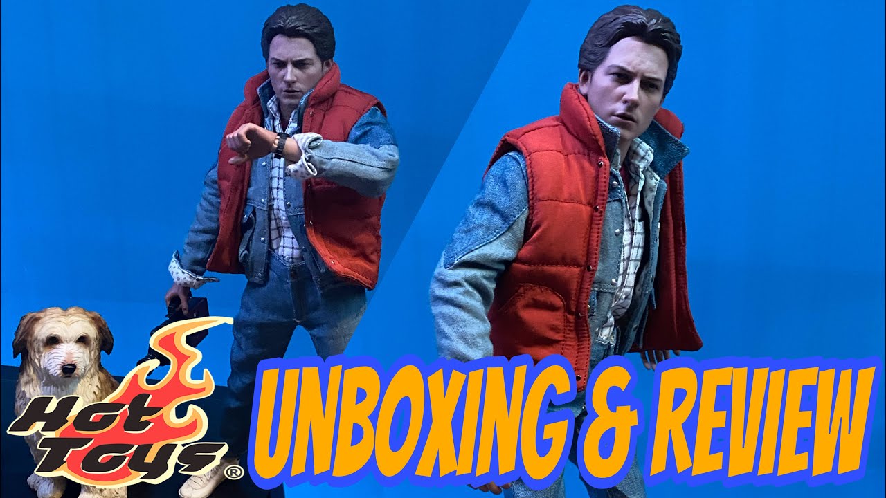 Hot Toys Marty McFly and Einstein Back To The Future Unboxing & Review ...