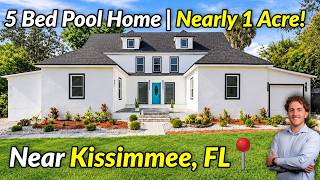 You Won’t Believe This Home Near Kissimmee, Florida! | 5 Bed Pool Home on Nearly 1 Acre
