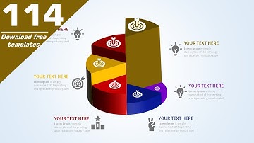 SIX STEP 3D PIE CHART INFOGRAPHICS IN POWERPOINT/DOWNLOAD FREE TEMPLATE/LINK IN DESCRIPTION.
