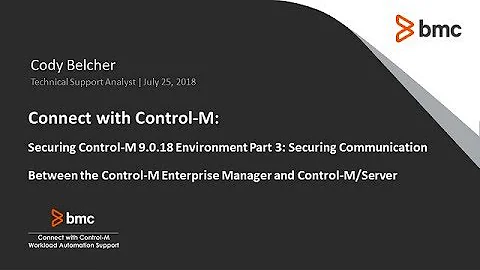 Connect With Control-M: Enabling SSL between Control-M/Enterprise Manager and Control-M/Server