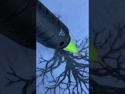 Process How To Video to make Spooky Trees Etc with Your Glue Gun