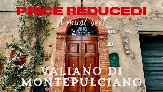 HUGE PRICE REDUCTION! A MUST WATCH! FOR SALE 20 MINUTES FROM CORTONA & MONTEPULCIANO  HOME TOUR