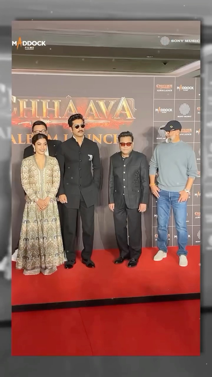 The maestro, the king, and his warriors in action for the greatest album launch! ? #chhaava