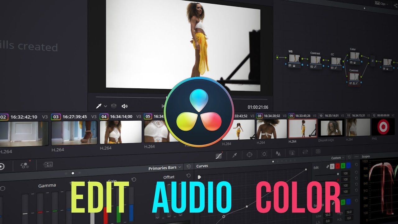 free download clip tutorial davinci resolve color grading