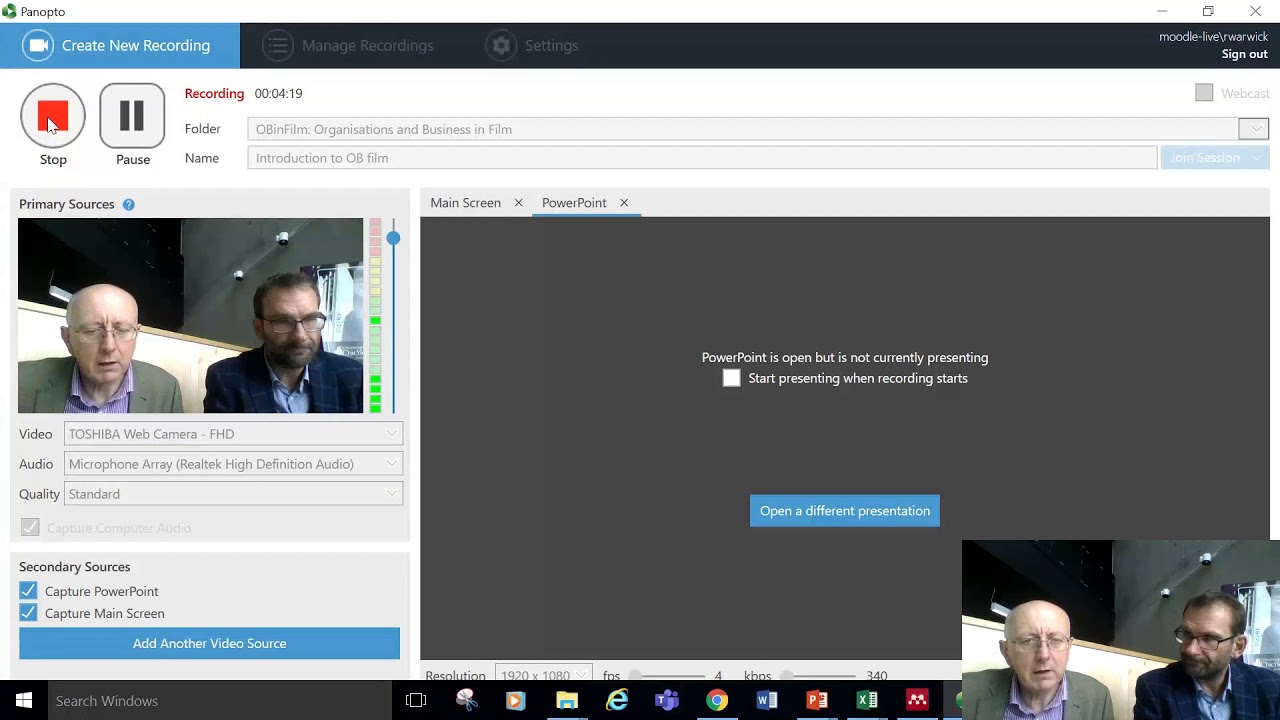 Introduction to organisations and people in film